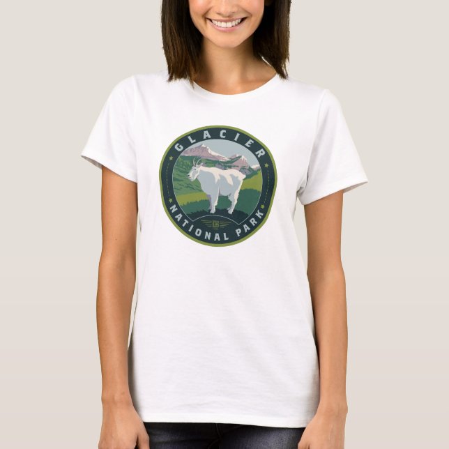 T-shirt Parc national du Glacier (Devant)