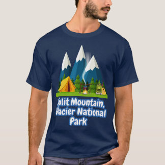 T-shirt Parc national du glacier de la montagne Split