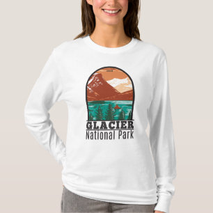 T-shirt Parc national du Glacier Montana Vintage