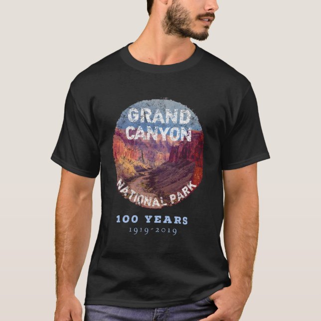 T-shirt Parc National Du Grand Canyon 100 Ans 19192019 Pou (Devant)