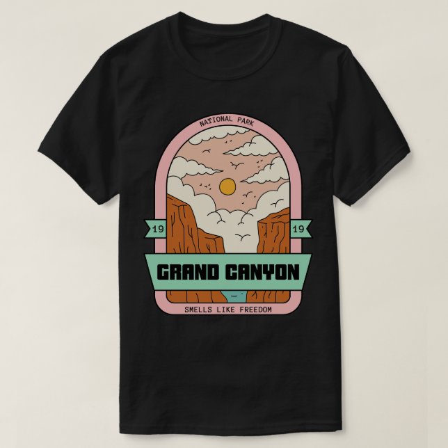 T-shirt Parc national du Grand Canyon Randonnée Camping Ex (Design devant)