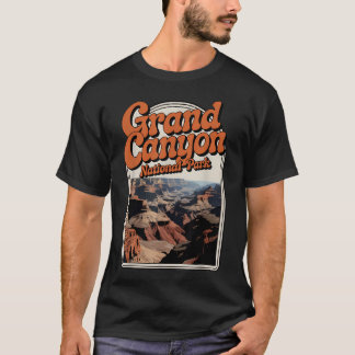 T-shirt Parc national du Grand Canyon rétro randonnée État