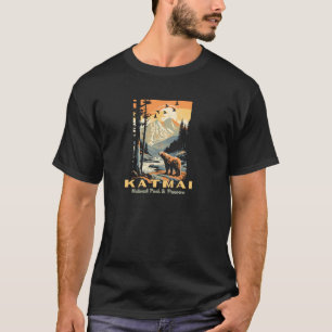 T-shirt Parc national du Katmai Vintage WPA Poster Style A