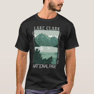 T-shirt Parc national du lac Clark Alaska Vintage perturbé