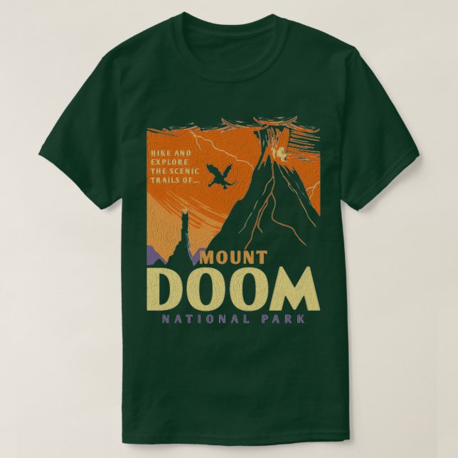 T-SHIRT PARC NATIONAL DU MONT DOOM 1 (Design devant)