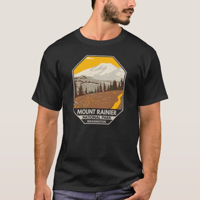 T-shirt Parc national du Mont-Rainier Divide (Devant)