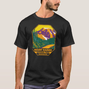 T-shirt Parc national du Mont Rainier Washington Retro