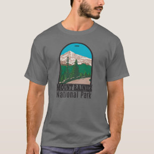 T-shirt Parc national du Mont Rainier Washington Vintage
