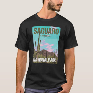 T-shirt Parc national du Saguaro Arizona Poster Design