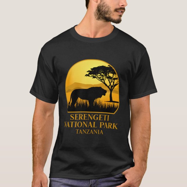 T-shirt Parc national du Serengeti Tanzanie (Devant)