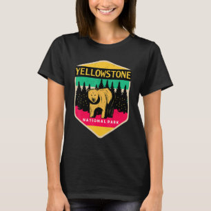 T-shirt Parc national du souvenir de Yellowstone Grizzly B