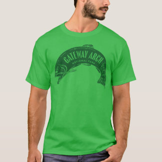 T-shirt Parc national Gateway Arch Fish Green