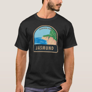 T-shirt Parc national Jasmund Chalk Cliffs Allemagne Vinta