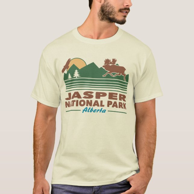 T-shirt Parc national Jasper Moose (Devant)