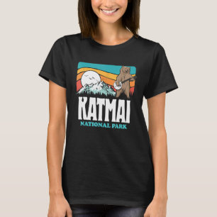 T-shirt Parc national Katmai Rétro Alaska Mounts Banjo