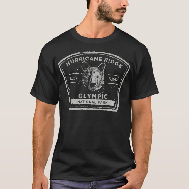 T-shirt Parc national olympique de Hurricane Ridge Washing (Devant)
