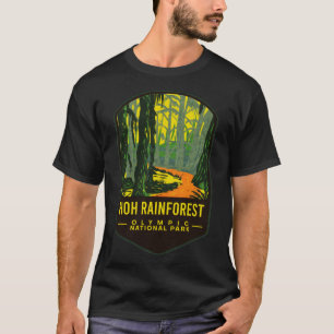 T-shirt Parc national olympique de la Forêt de pluie Hoh
