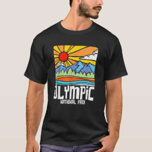 T-shirt Parc national olympique Montagnes de la nature art