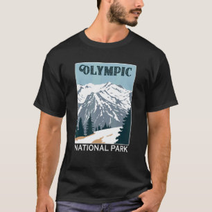 T-shirt Parc National Olympique Rétro Montagne Camping Sou
