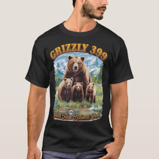 T-shirt Parc National Queen Of The Tetons Grizzly 399-1996