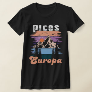 T-shirt Parc national rétro tendance Picos de Europa