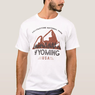 T-shirt Parc national vintage Yellowstone