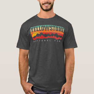T-shirt Parc national vintage Yellowstone Hommes et femmes