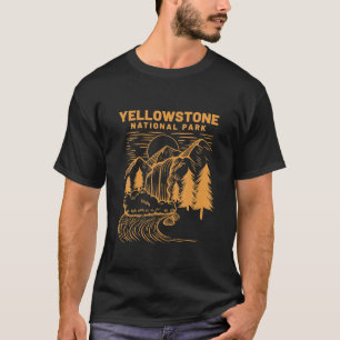 T-shirt Parc national vintage Yellowstone Wyoming Retro Fa