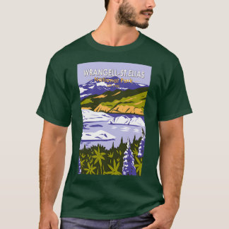 T-shirt Parc national Wrangell St Elias Nizina Lake Alaska