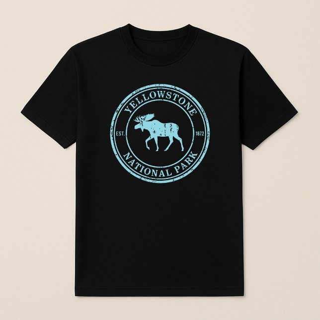 T-shirt Parc national Yellowstone Badge d'orignal (Créateur téléchargé)