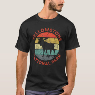 T-shirt Parc national Yellowstone Wyoming Moose Randonnée