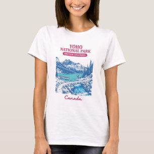 T-shirt Parc national Yoho BC Canada Paysage pastel mignon