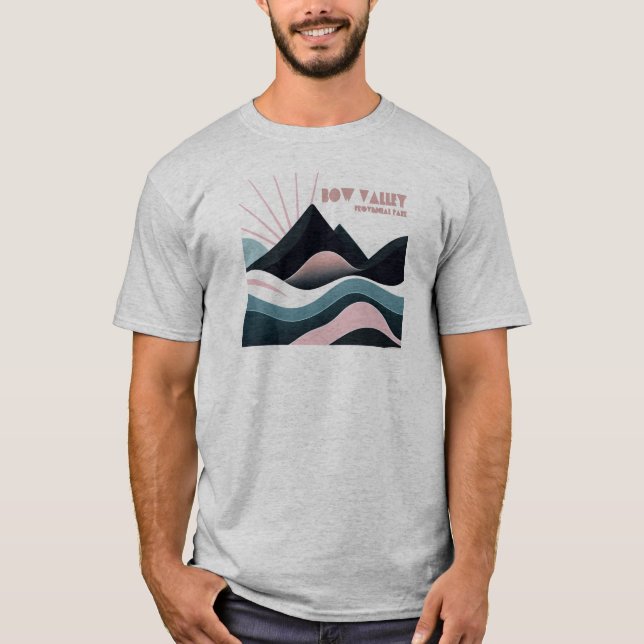 T-shirt Parc provincial de Bow Valley Colour Hills (Devant)