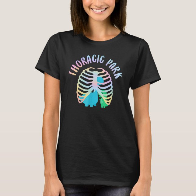 T-shirt Parc Thoracic Dinosaur Infirmière Etudiante en soi (Devant)
