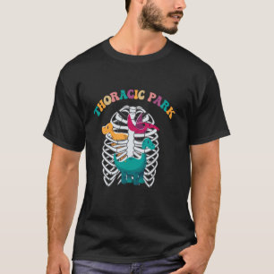 T-shirt Parc Thoracic Infirmière pédiatrique Dinosaures In