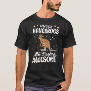 T-shirt Parce que les Kangaroos font flipper Kangaroo géni