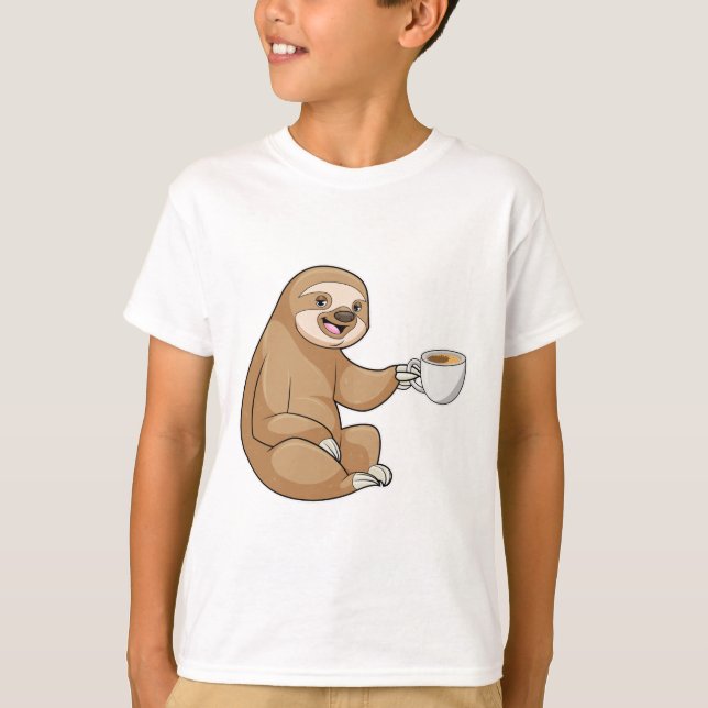 T-shirt Parcelle avec la coupe du café (Devant)