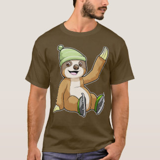 T-shirt Parcelle de patin à glace avec patins à glace