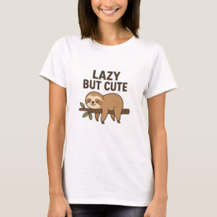 T-shirt Parcelle Lazy Mais Mignonne - Drôle Animal Design
