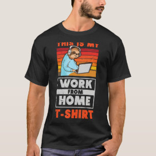 T-shirt Parcours De Travail À Distance C'Est Mon Travail À