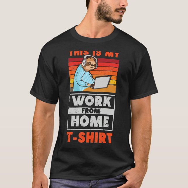 T-shirt Parcours De Travail À Distance C'Est Mon Travail À (Devant)