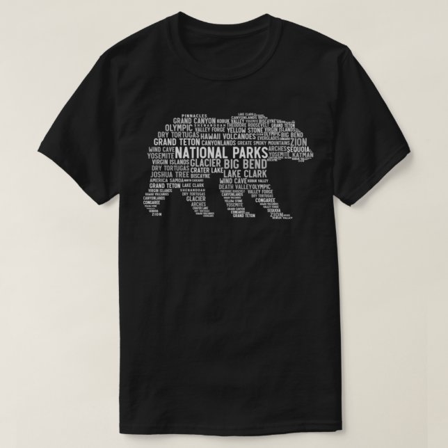 T-shirt Parcs nationaux des États-Unis Parc national des o (Design devant)
