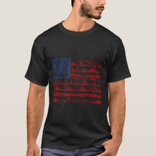 T-shirt Parcs nationaux drapeau américain patriotique 4 ju