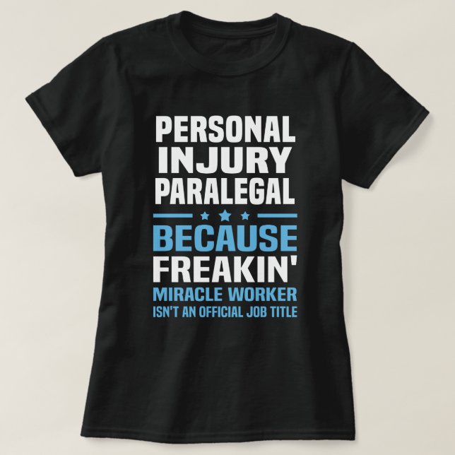 T-shirt Parégal de blessure personnelle (Design devant)