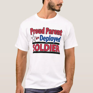 T-shirt Parent fier d'une chemise déployée de soldat