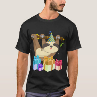 T-shirt Paresse accrochante mignonne avec le casquette