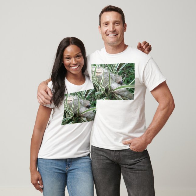 T-shirt paresse avec le pix arrière stylisé (Unisexe)