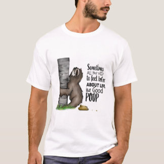 T-shirt paresse pooping