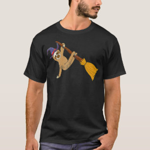 T-shirt Paresseuse sorcière Costume d'Halloween paresseux