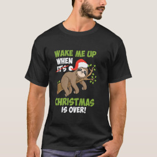 T-shirt Paresseux anti Noël Noël est terminé Noël M
